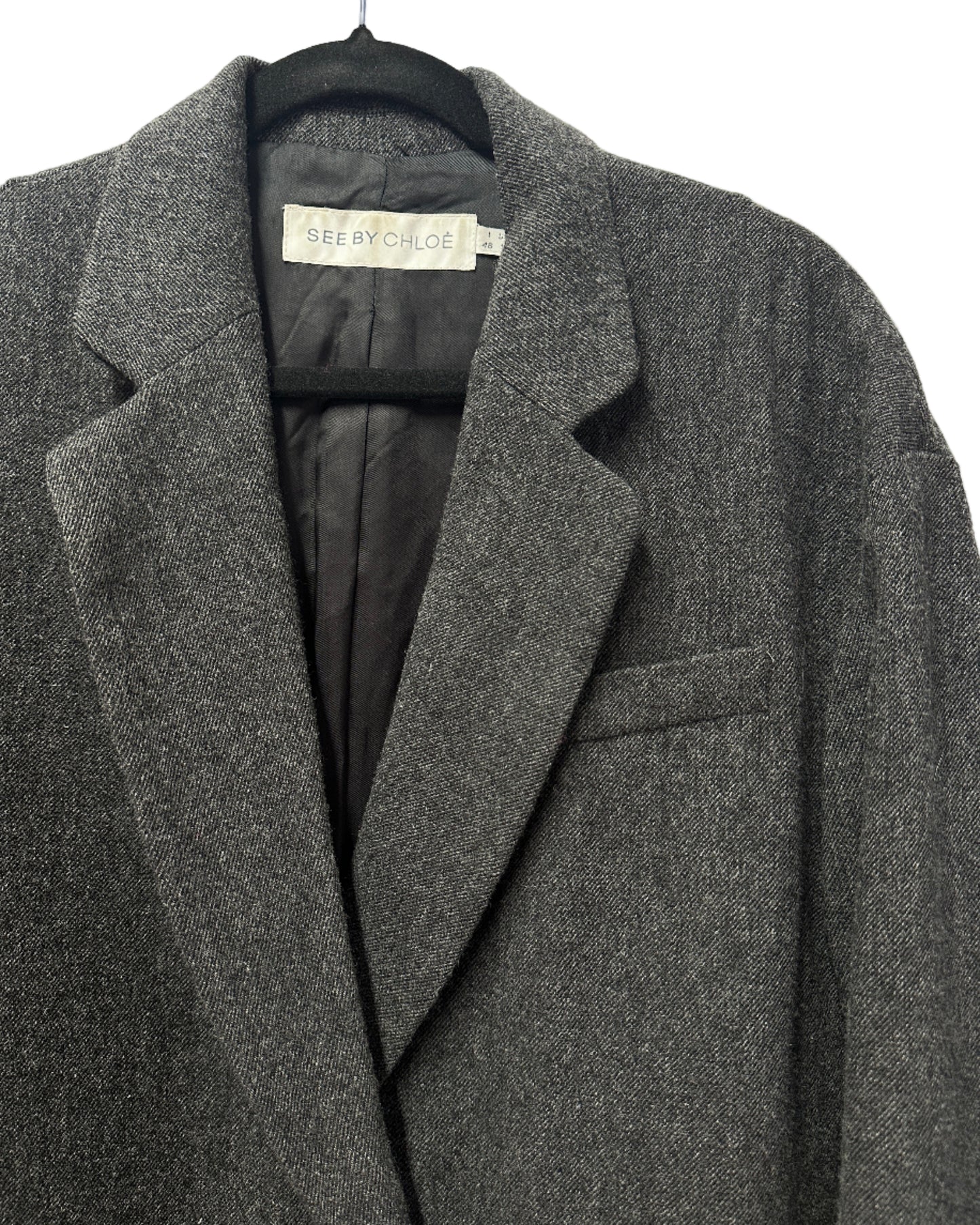 See by Chloè Wool Coat Size UK 16
