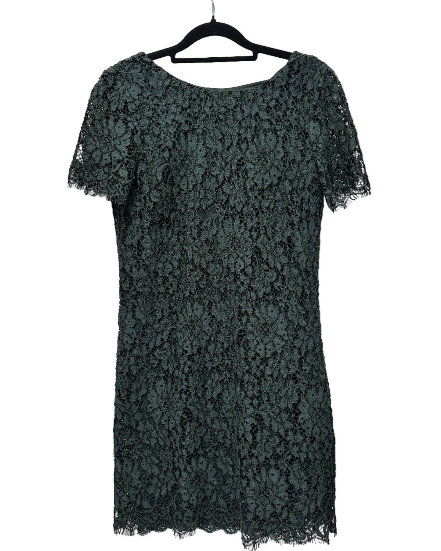 TWINSET Simona Barbieri Green Lace Mini Dress Size XS