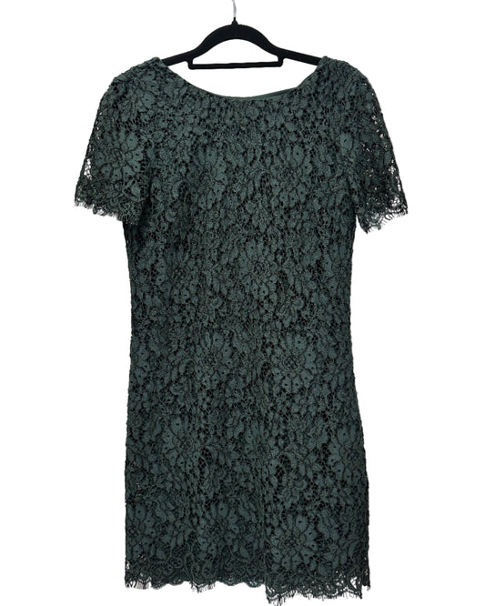TWINSET Simona Barbieri Green Lace Mini Dress Size XS