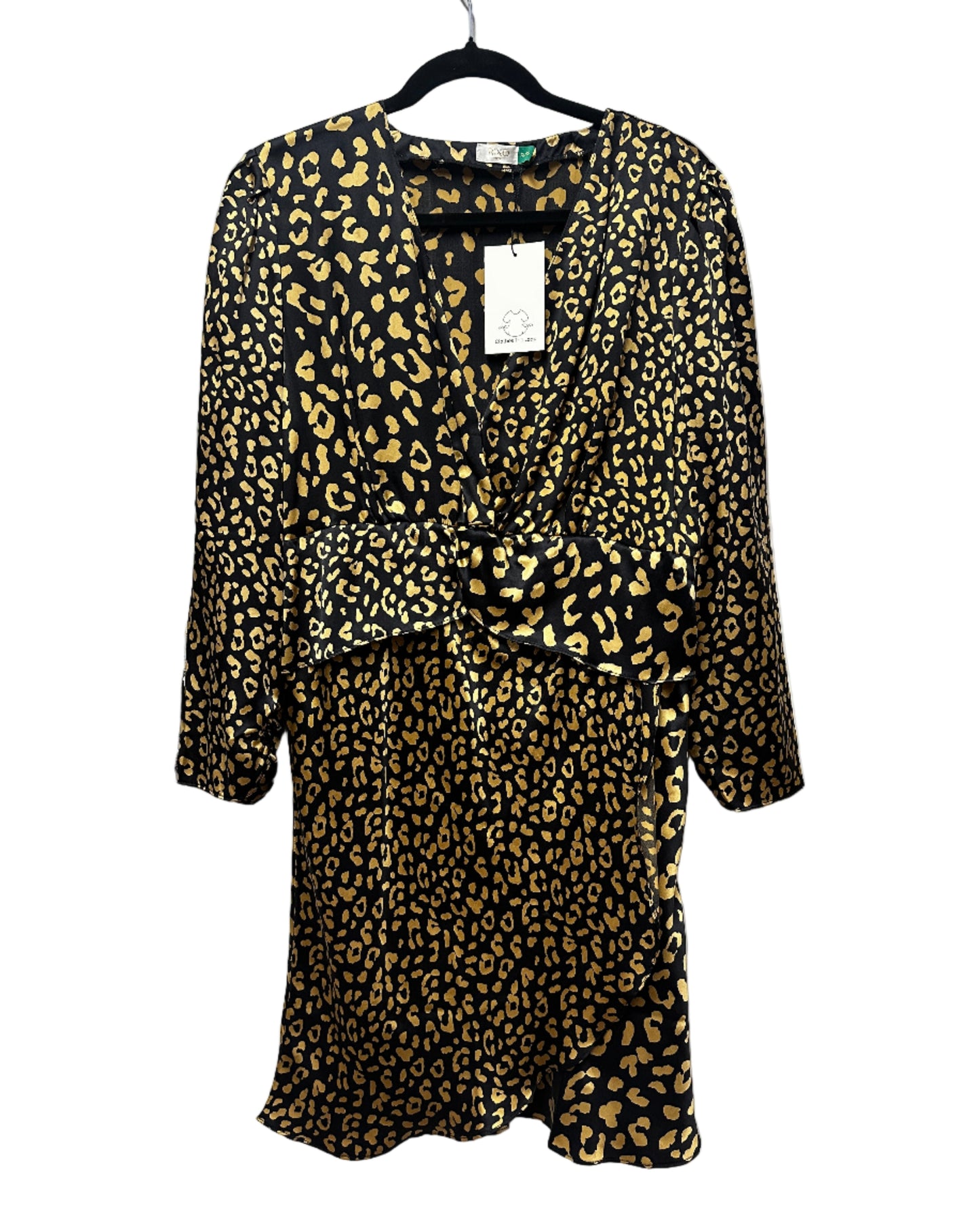 RIXO London Silk Leopard Print Dress Size XL