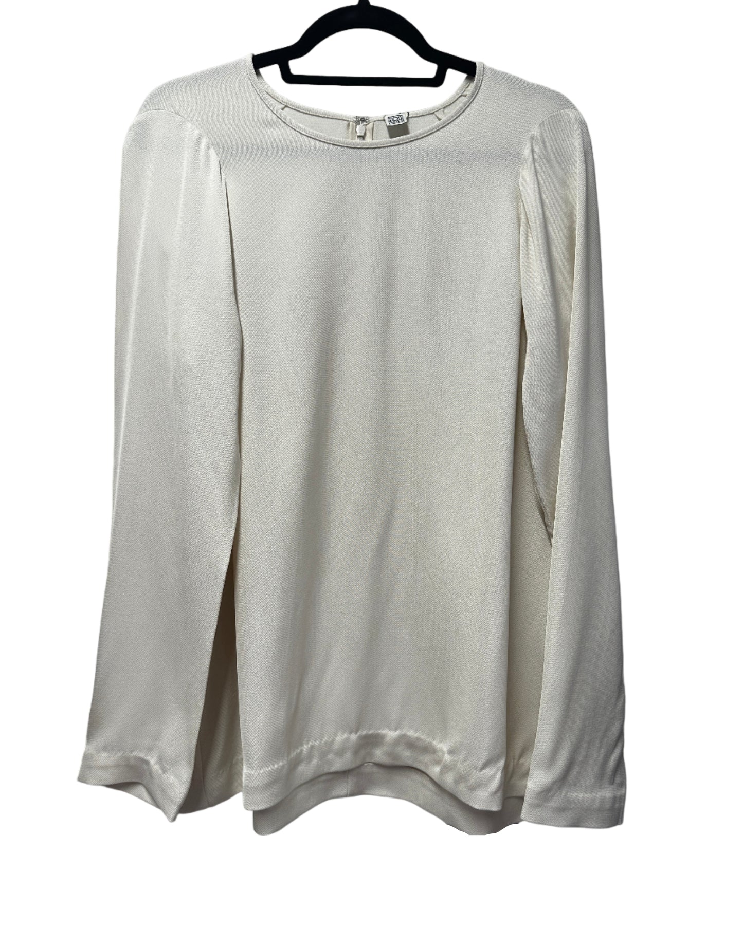 TOTEME Longsleeve Off Shoulder Off White Long Sleeve Tshirt Size UK 14