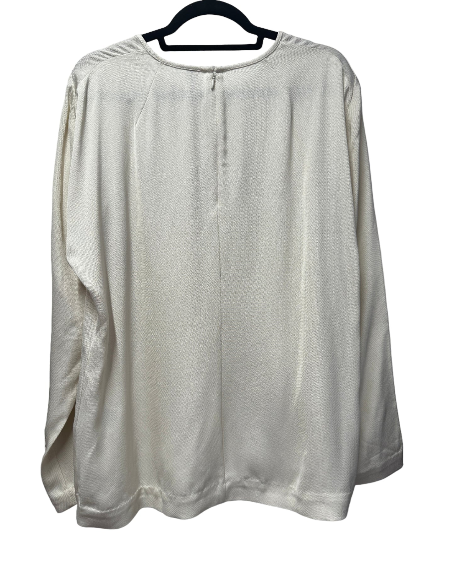 TOTEME Longsleeve Off Shoulder Off White Long Sleeve Tshirt Size UK 14