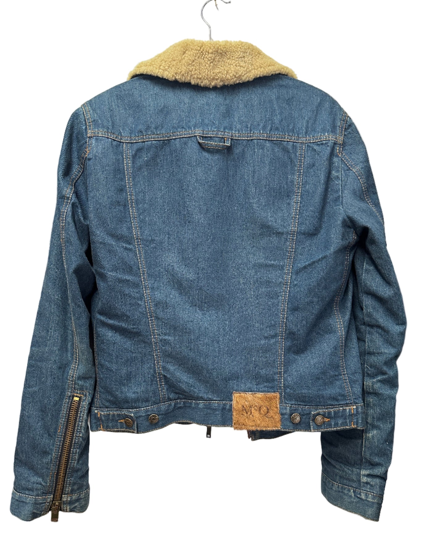Alexander McQueen Shearling Denim Jacket Size M