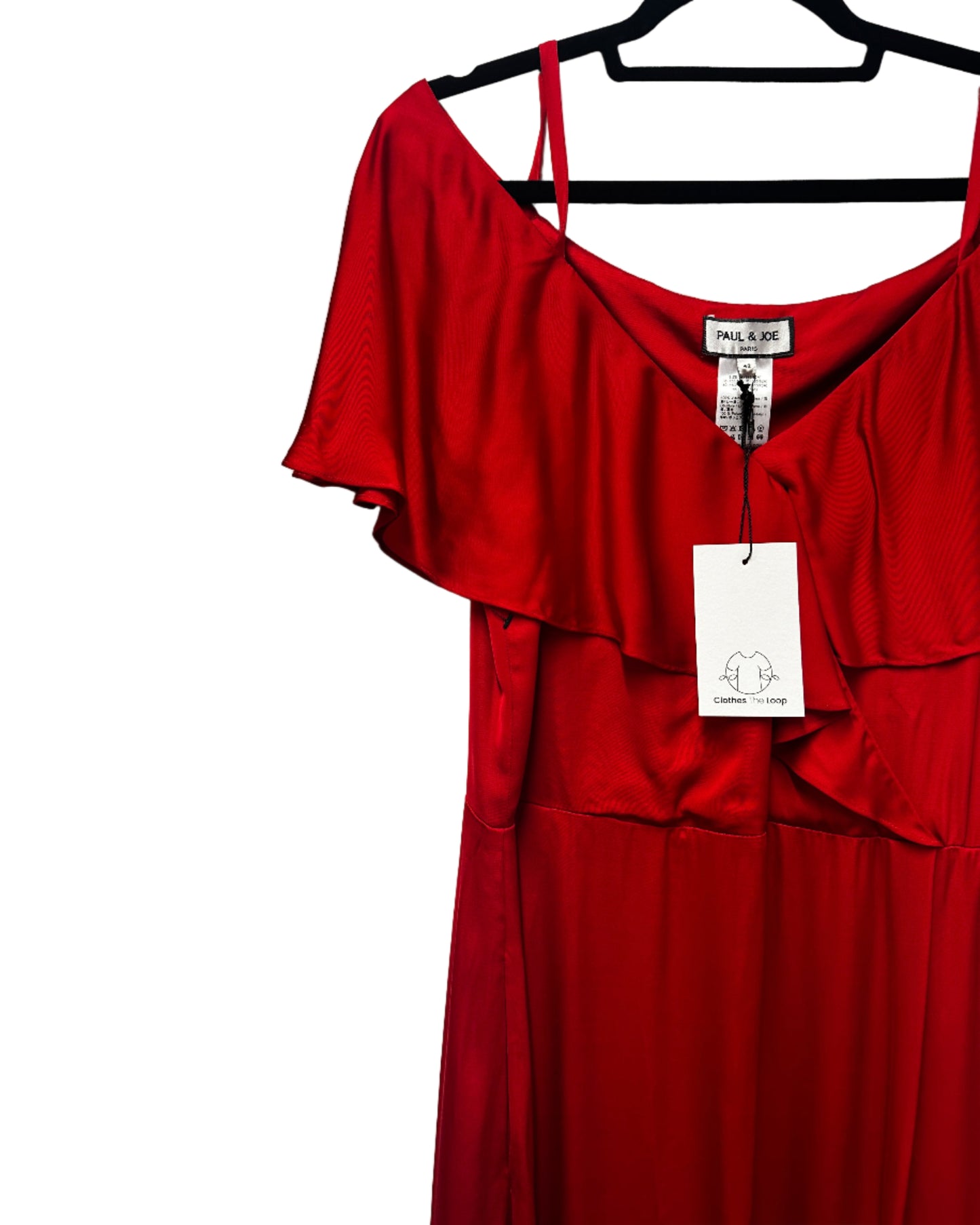 Paul + Joe Red Dress Size UK 14 - 16