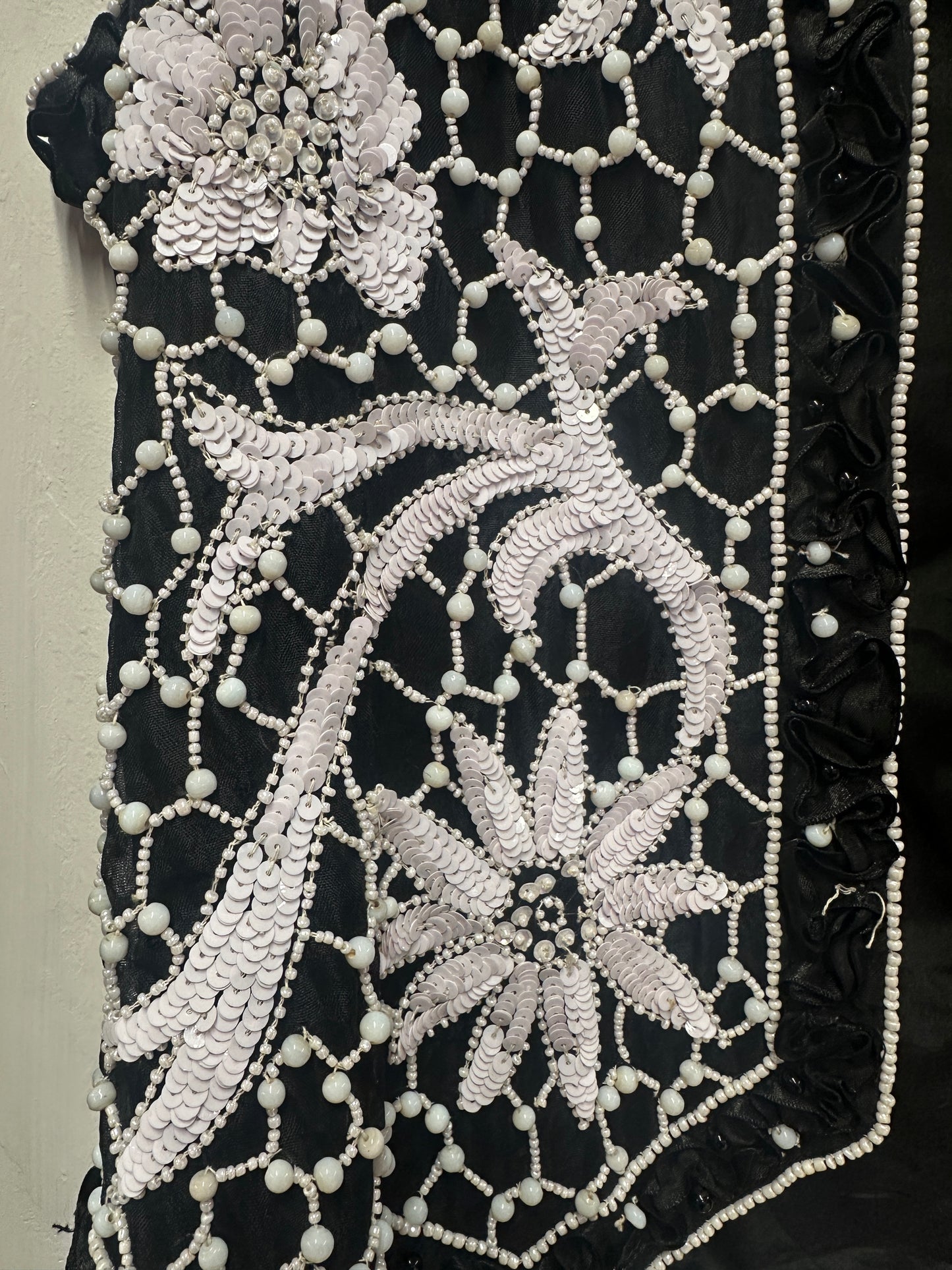 Vintage Beaded and Embellished Waistcoat Size UK 14