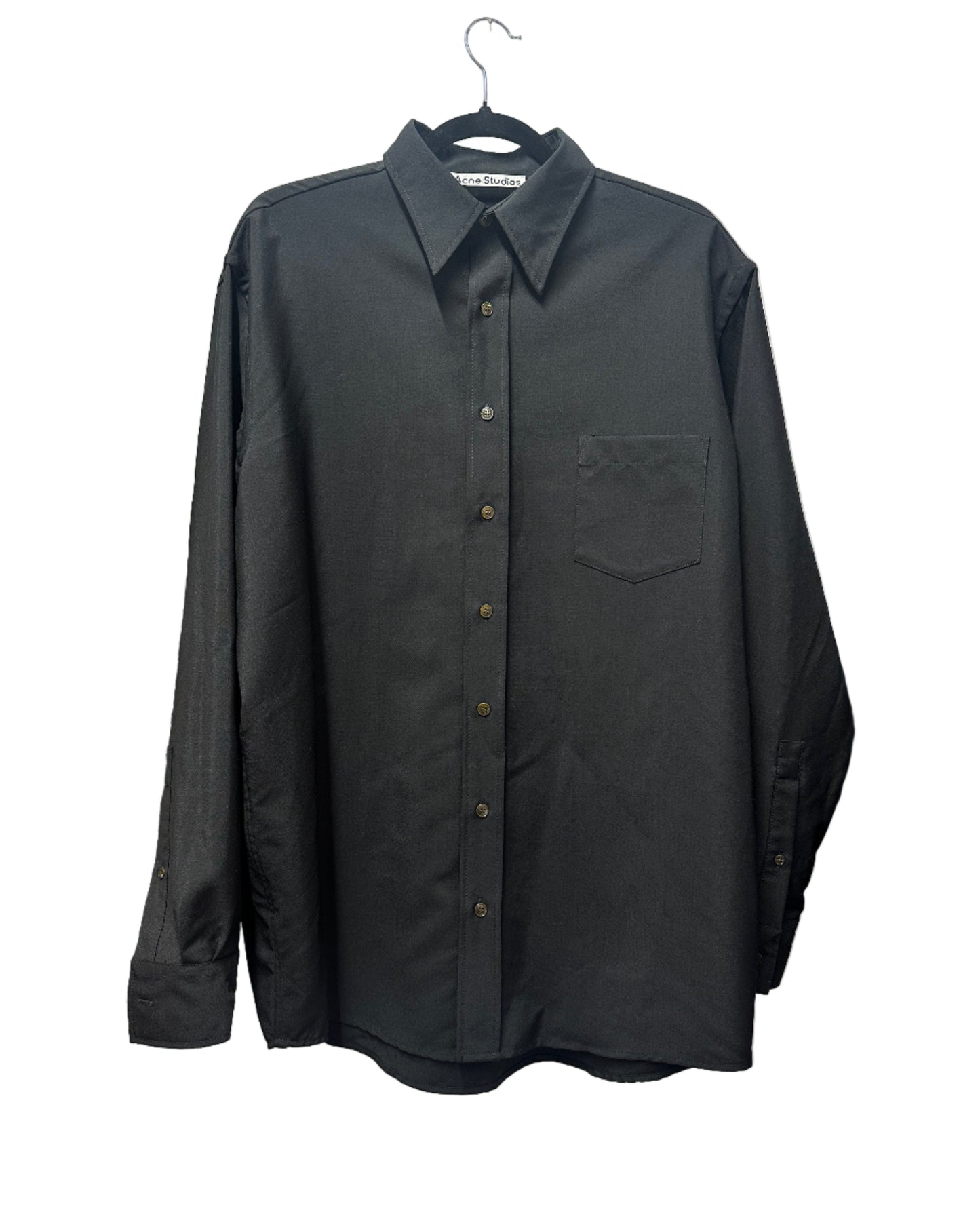 Acne Studios Oversized Black Shirt Size UK 14