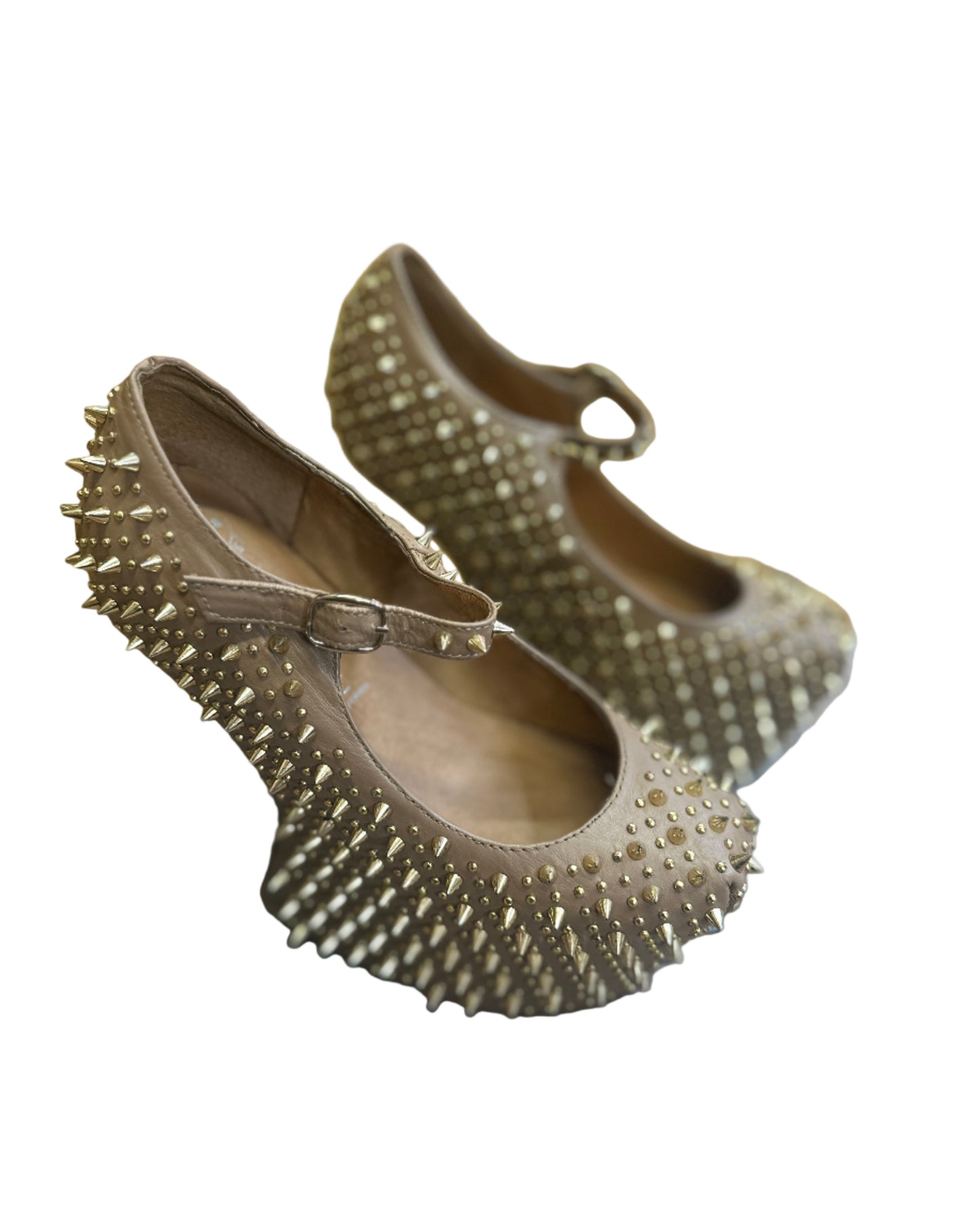 Jeffrey Campbell Nightwalker Beige Shoes Size UK 5