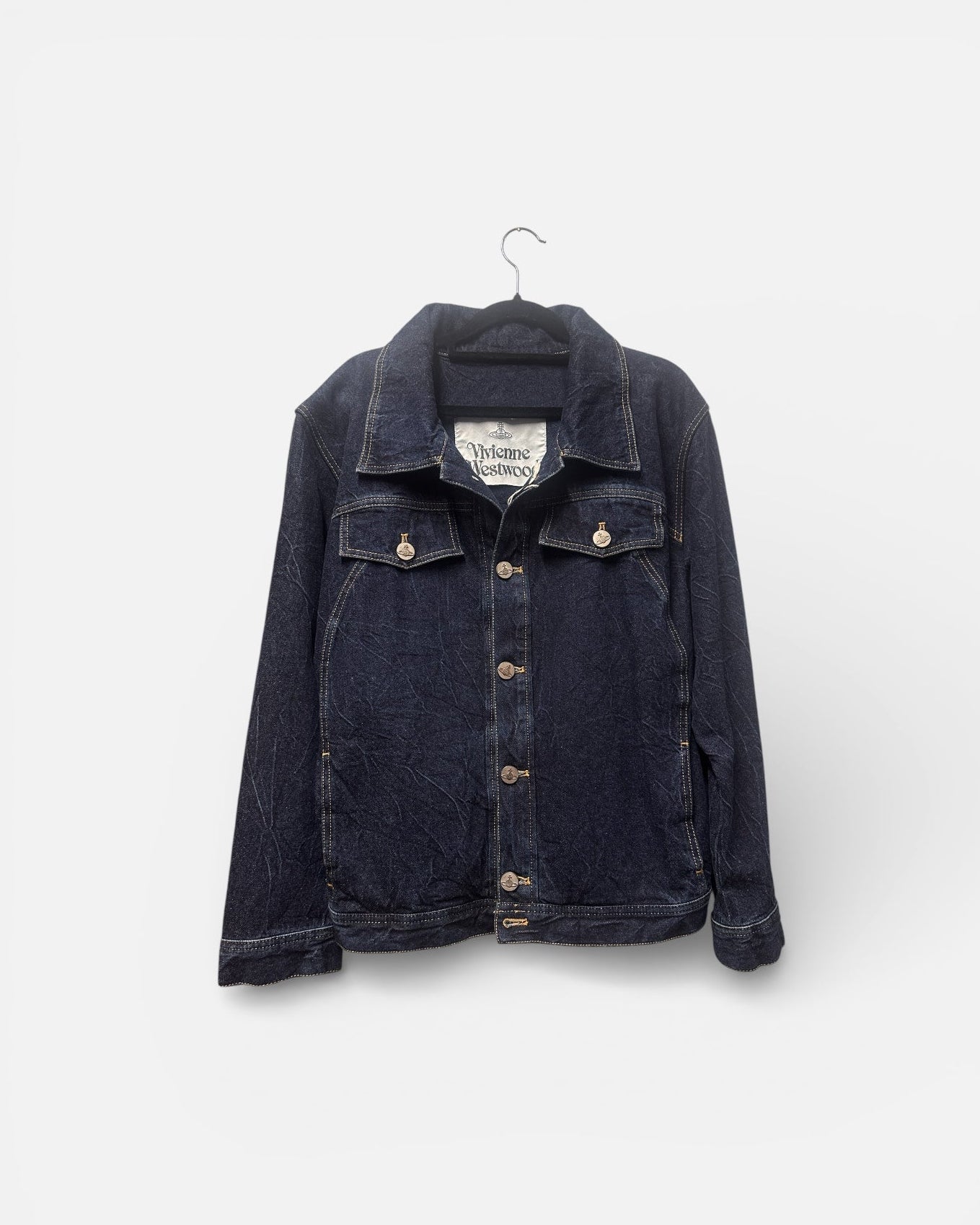 Vivienne Westwood Chaos Recycled Denim Jacket Size UK 14