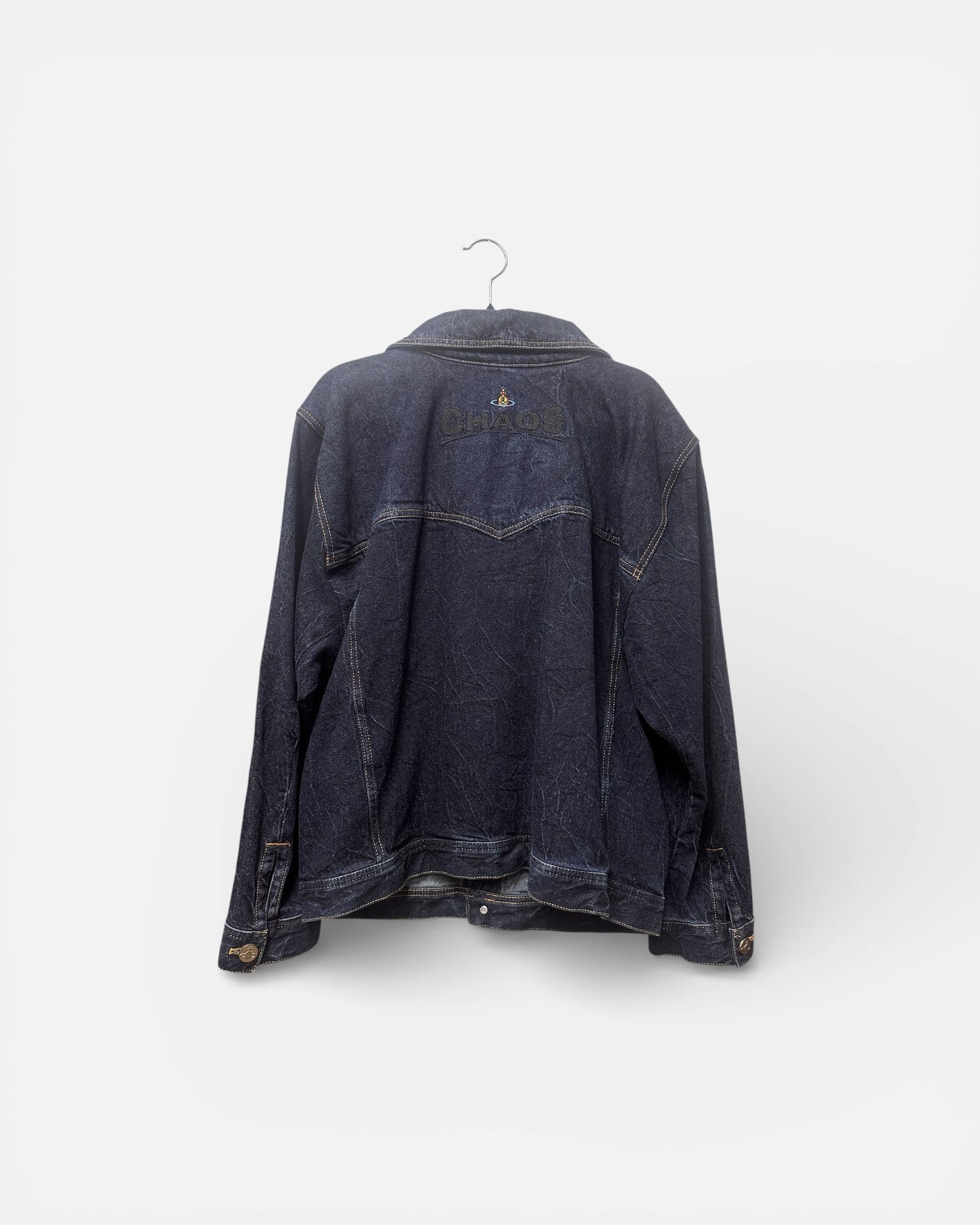 Vivienne Westwood Chaos Recycled Denim Jacket Size UK 14