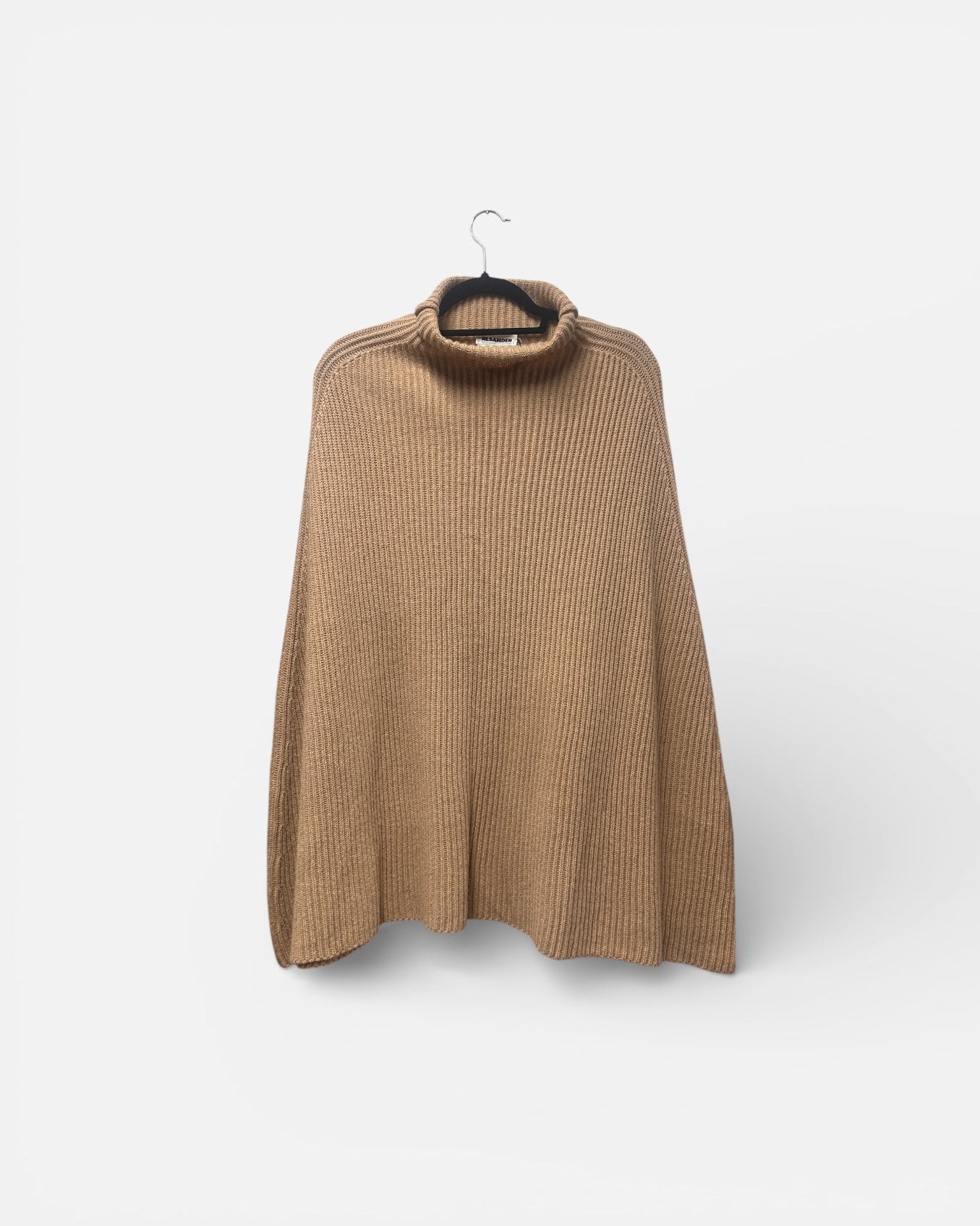 Jil Sander Camel Woollen Cape Size S