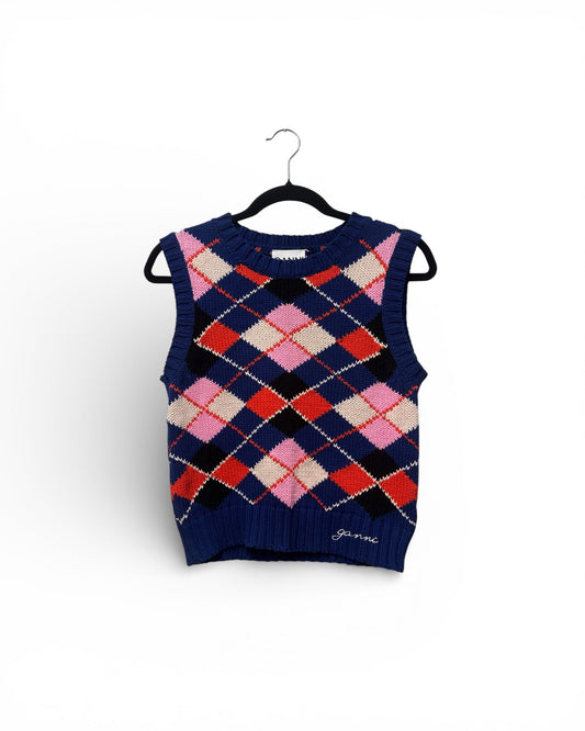 GANNI Cotton Vest Top Size XS