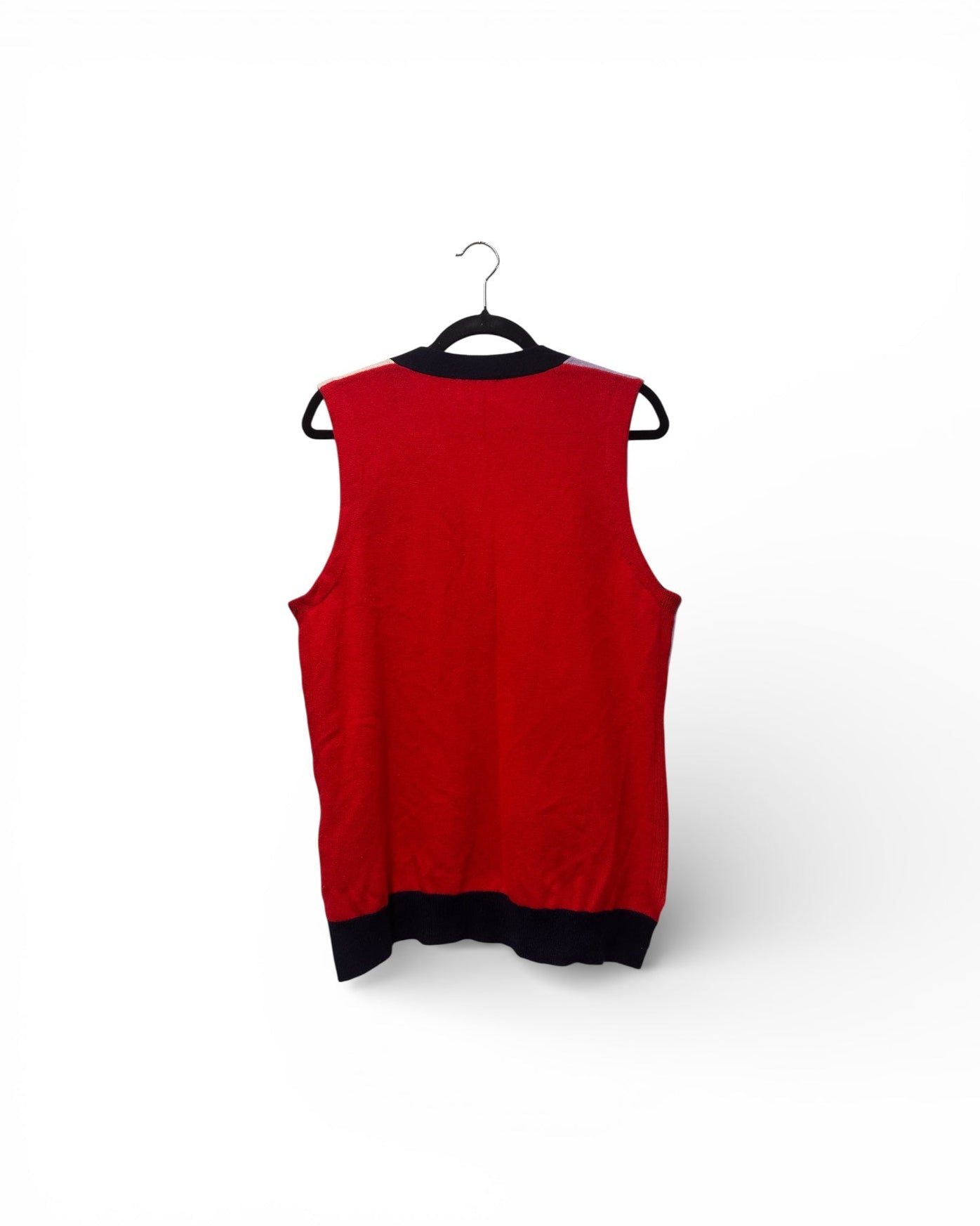 GANNI Crystal Button Up Vest Cashmere Size M