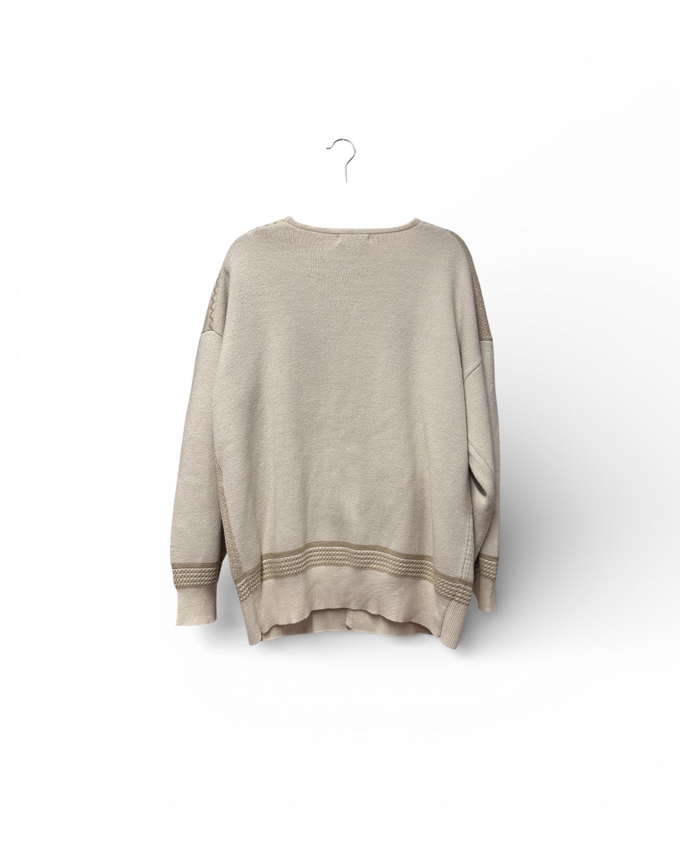 Nè Net Grandad Style Cardigan Size L