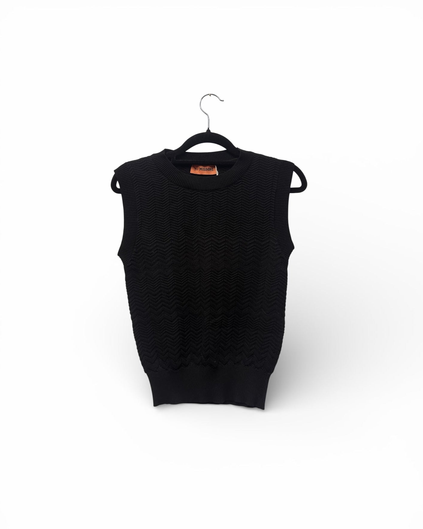 Missoni Black Tank Top Size EU38 UK 10