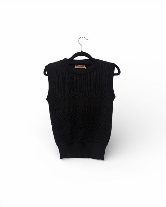Missoni Black Tank Top Size EU38 UK 10