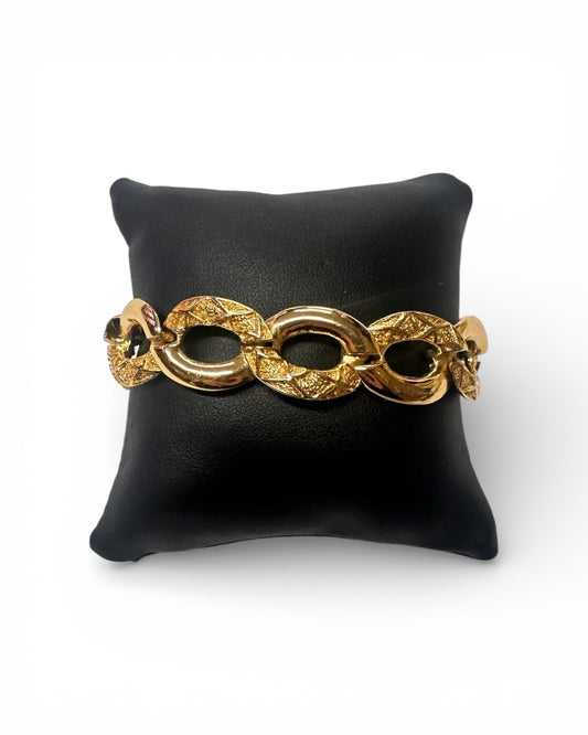 Rare Vintage Balenciaga Gold Tone Bracelet