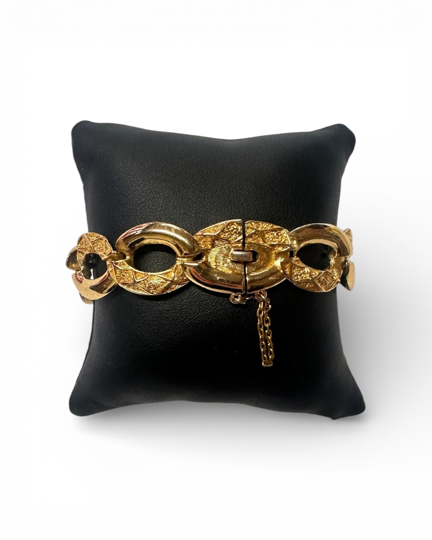 Rare Vintage Balenciaga Gold Tone Bracelet