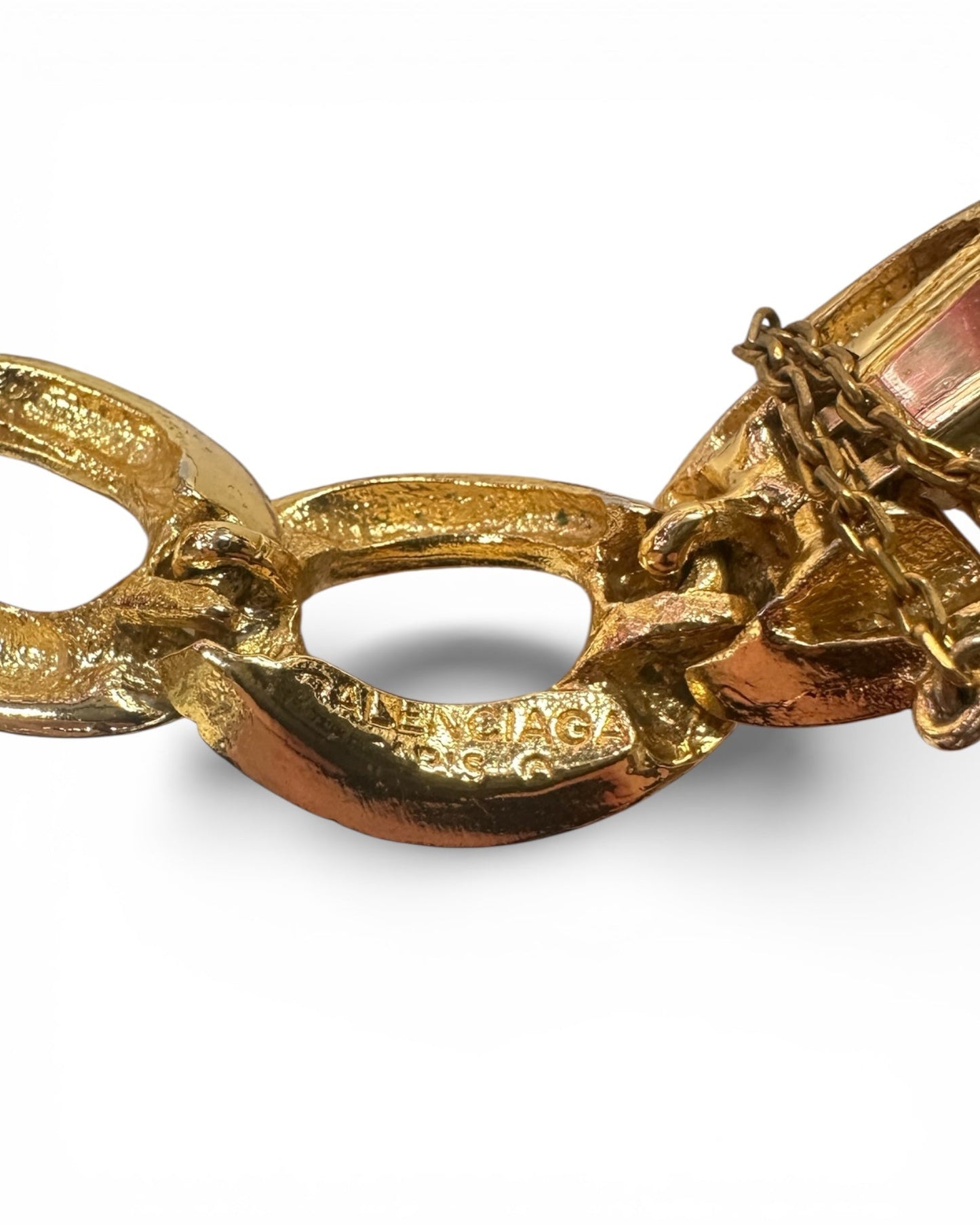 Rare Vintage Balenciaga Gold Tone Bracelet