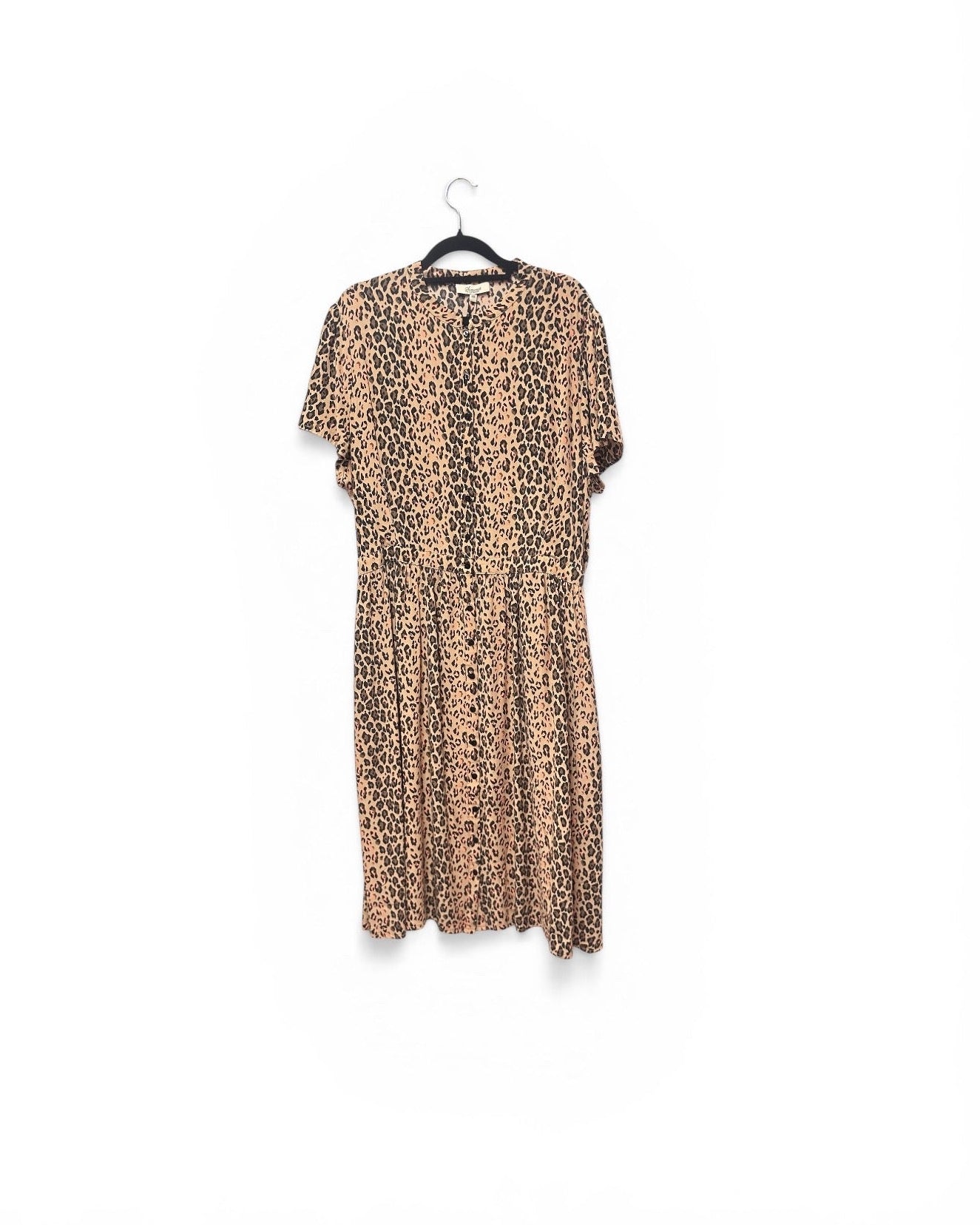 Alice Temperely Animal Print Button Up Dress Size UK 18