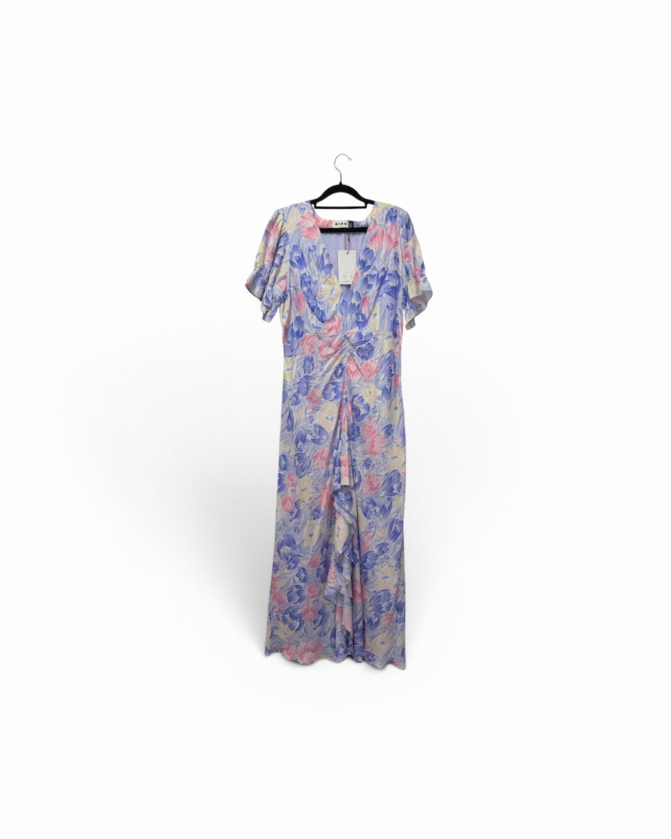 RIXO V Neck Summer Dress UK 14